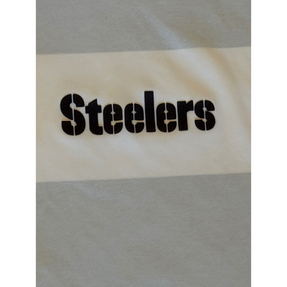 Nike Polo Shirt Mens 3XL White Good Pittsburgh Steelers NFL Dri-FIT On-Field